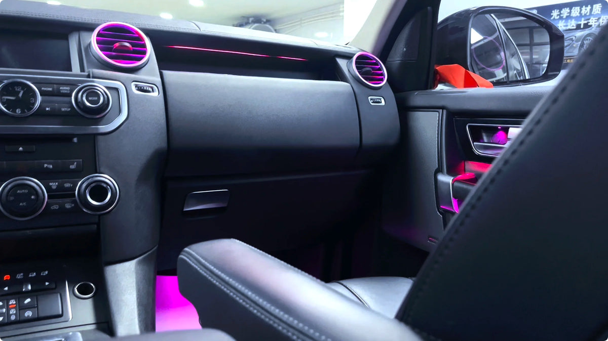 ZYCELA Land Rover Discovery 4 L319 2010-2016 Car Interior Ambient Lighting Upgrade LED Symphony Colors APP Control 12V 3-5W 1 Year