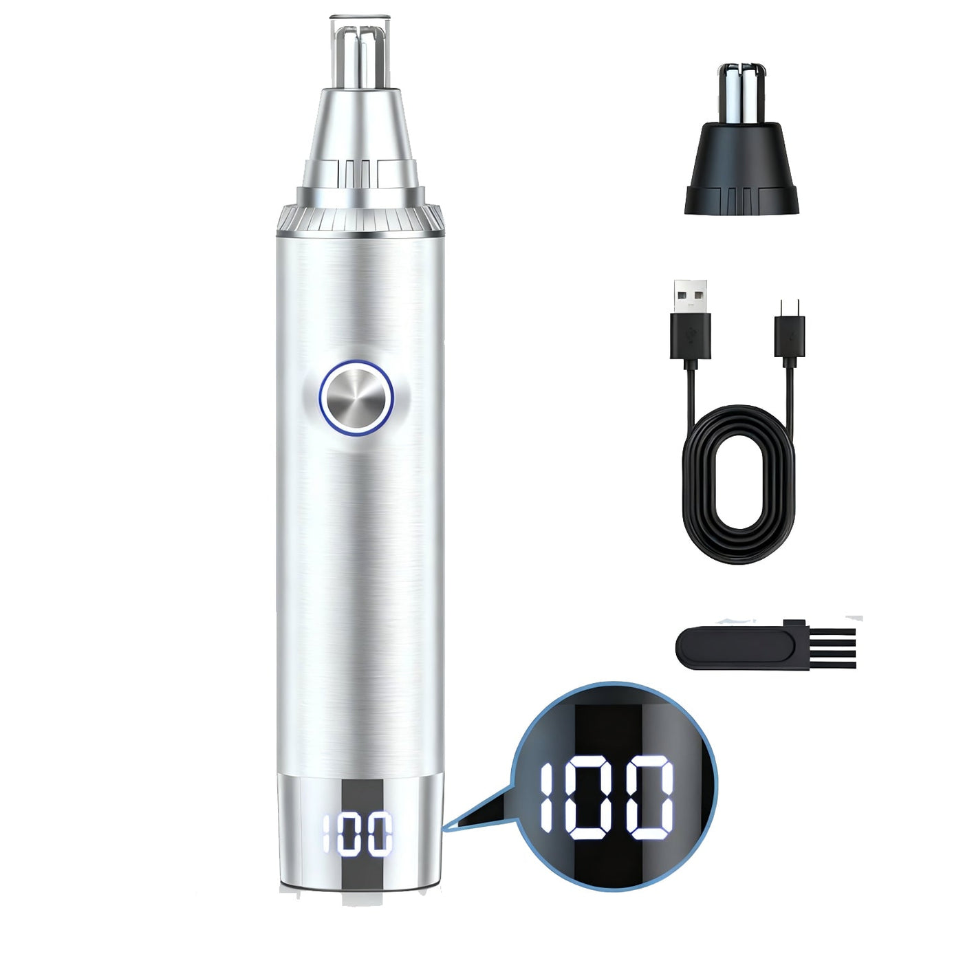 NICEBAY 2-in-1 Electric Bikini & Body Trimmer - Painless Electric Razor Pubic Body Hair Trimmer