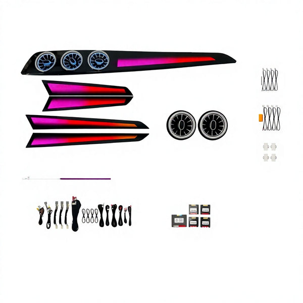 ZYCELA 12V 3-5W Ambient Light Kit Upgrade Benz C-Class W204 2010-2014 Front Turbine Air Outlet Automotive LED Lights