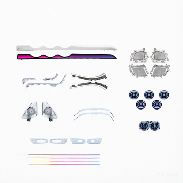 ZYCELA Benz GLC W254 2023-2026 Ambient Light Kit Upgrade Front Turbine Air Outlet Lights LED Car 12V 1 Year Warranty