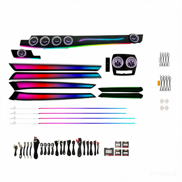 ZYCELA E Class W212 Ambient Light 64 Color Air Outlet 12V New Interior Light Accessory 3-5W 1 Year Warranty